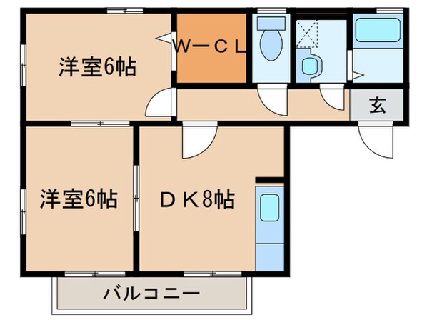 クレール・ヴィラージュ　Ｂ棟の物件間取画像